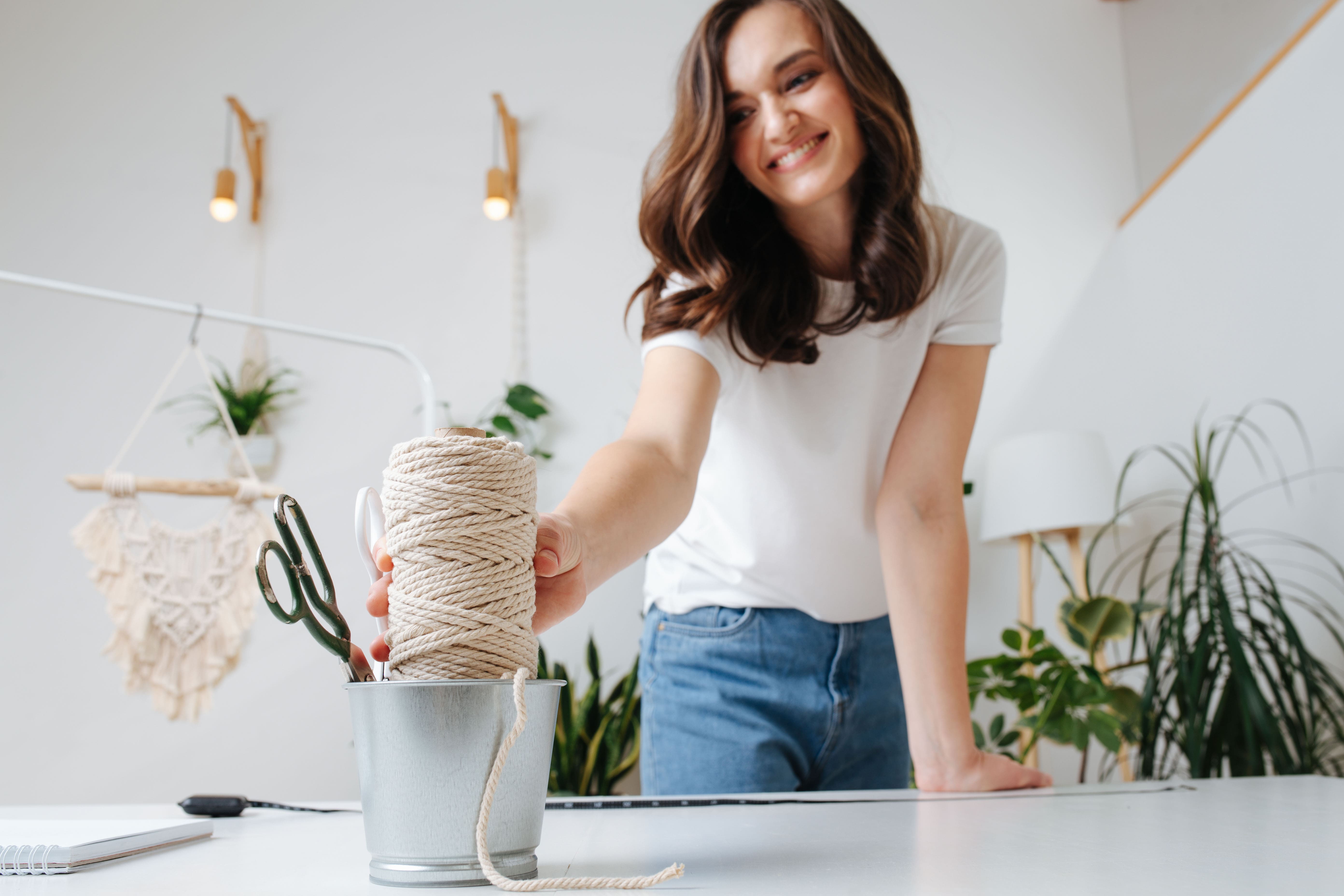 suspension macrame quel fil