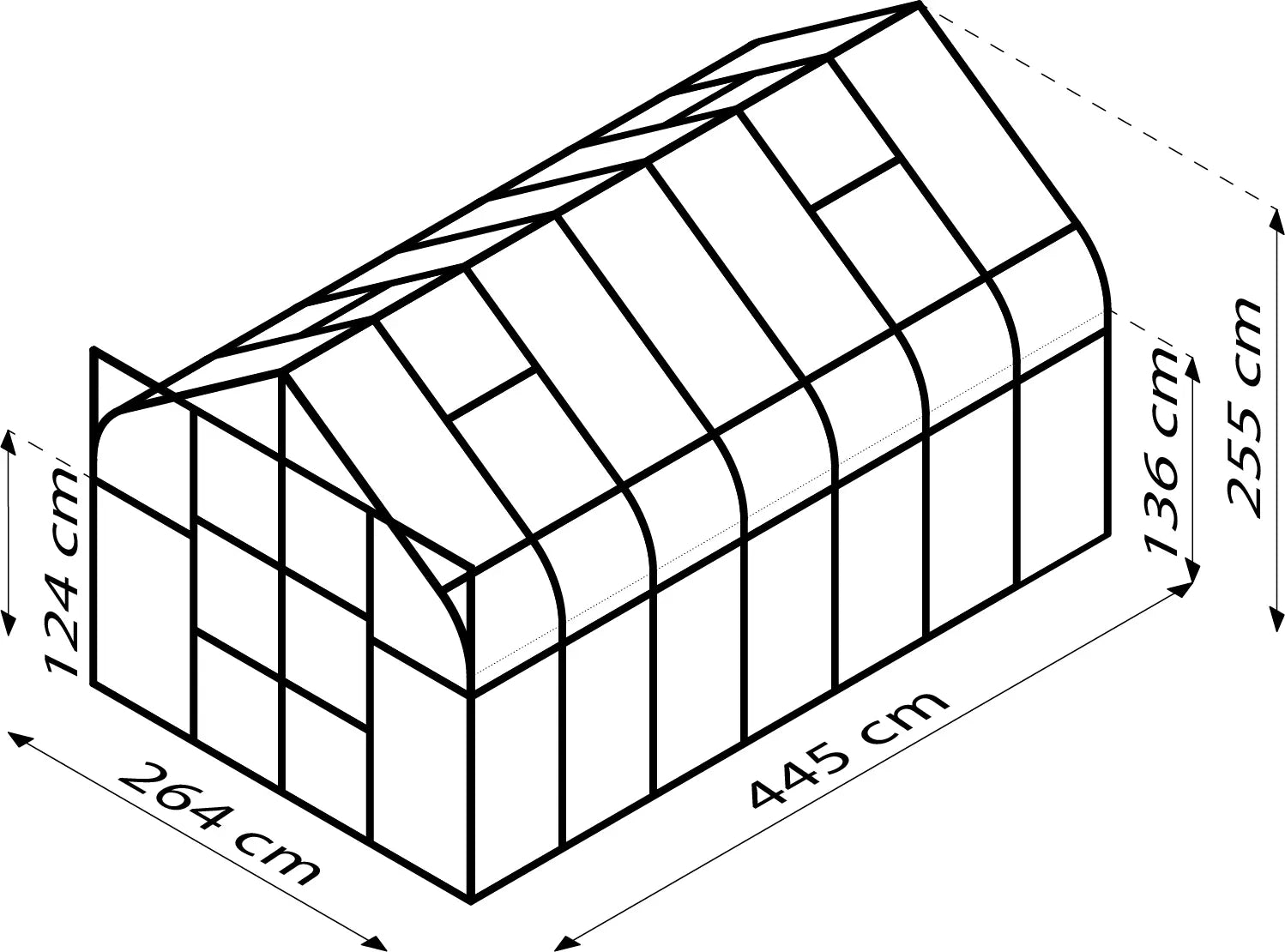 serre autoportante polycarbonate