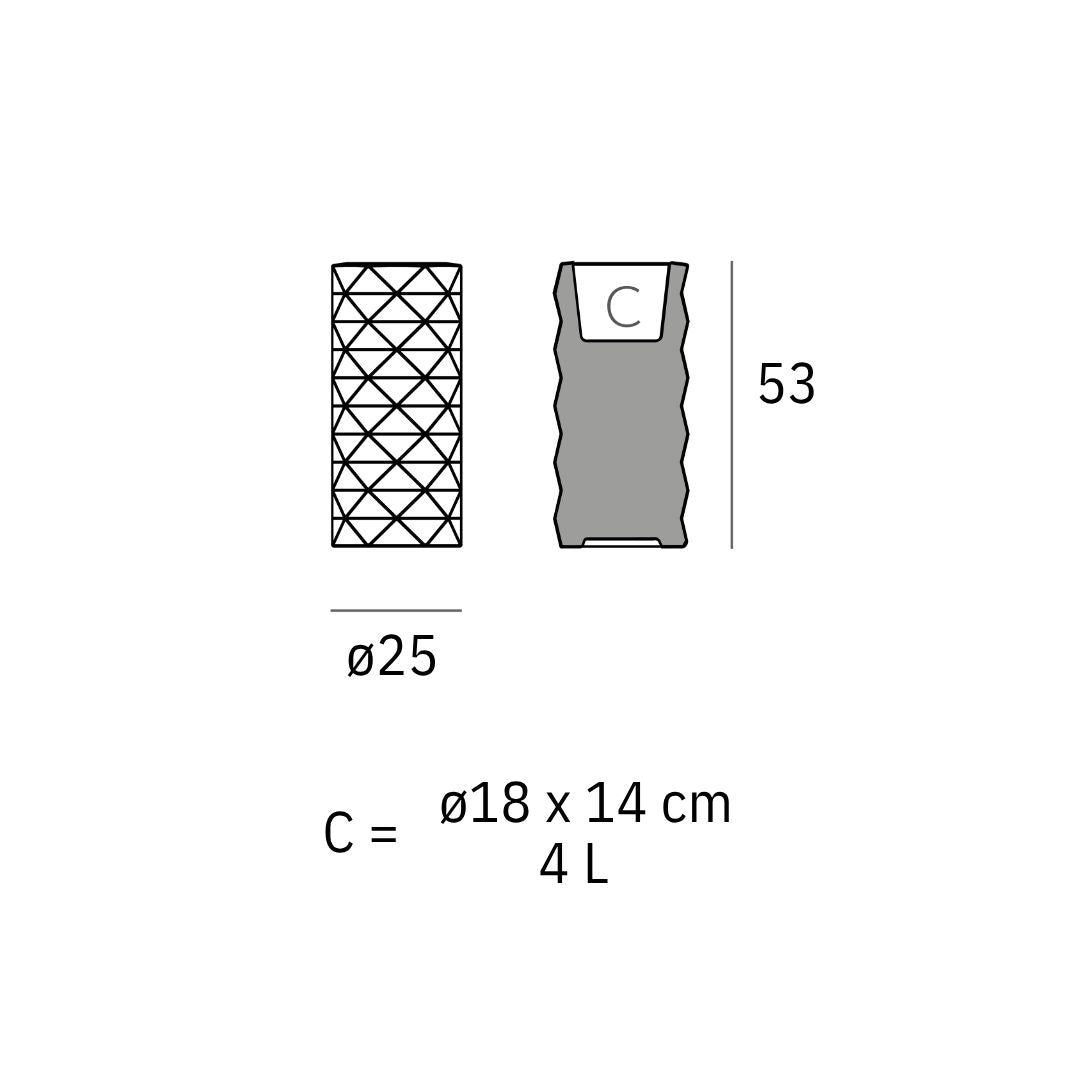 Bloempot - Marquis LED
