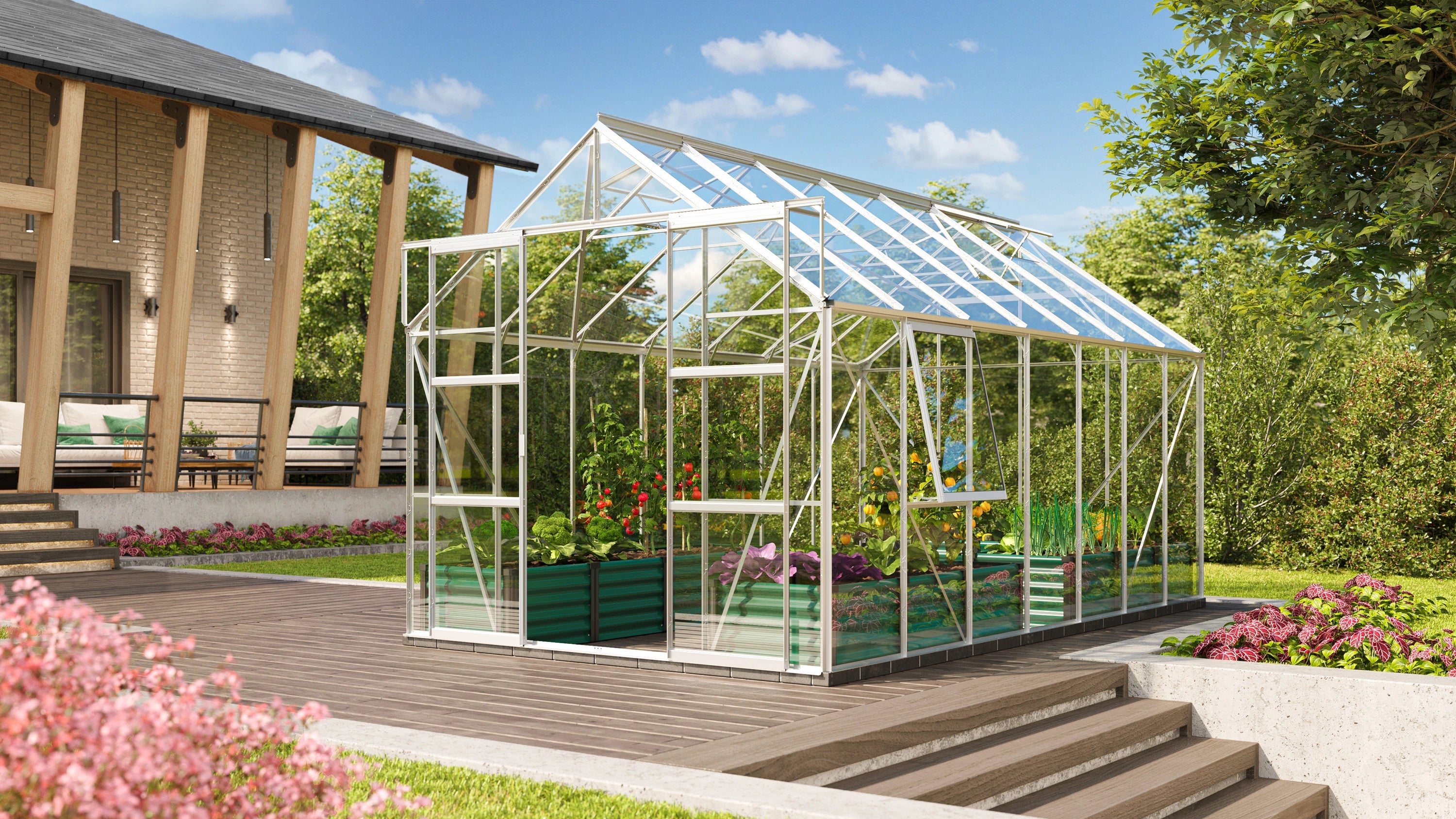 serre alu verre trempé