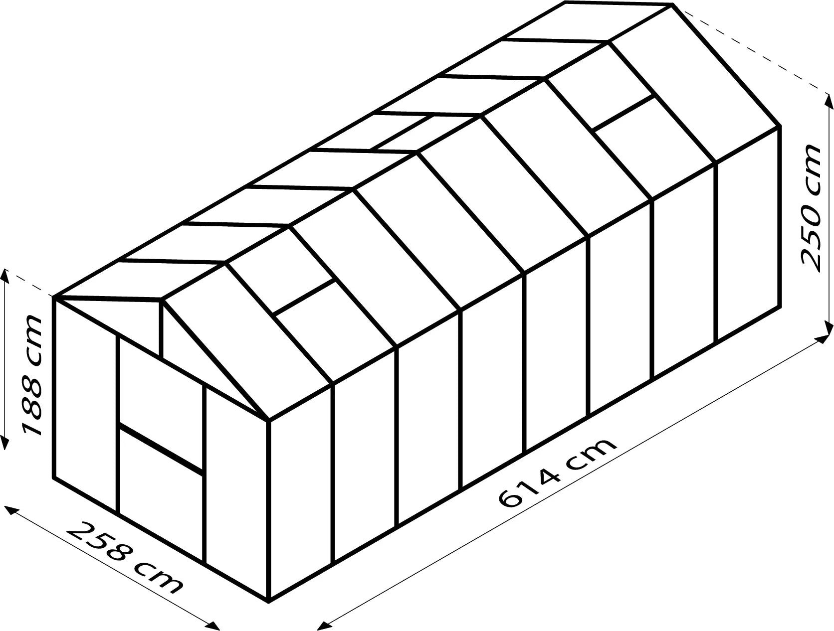 serre de jardin en verre trempé pas cher