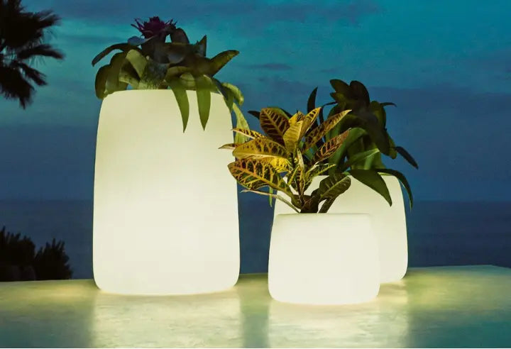 cahe pot lumineux ovale xxl