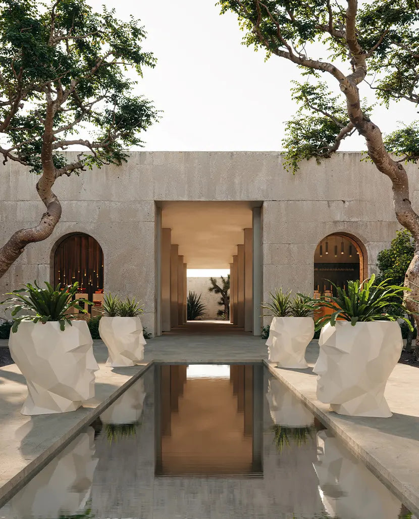 pot de fleurs visage vondom