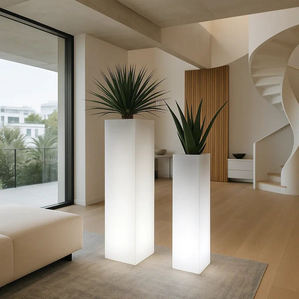 Bloempot - Cubo Alto -LED