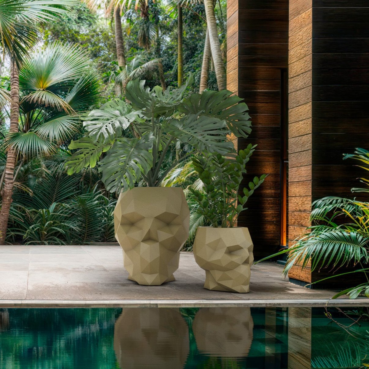 pot de fleurs skull vondom