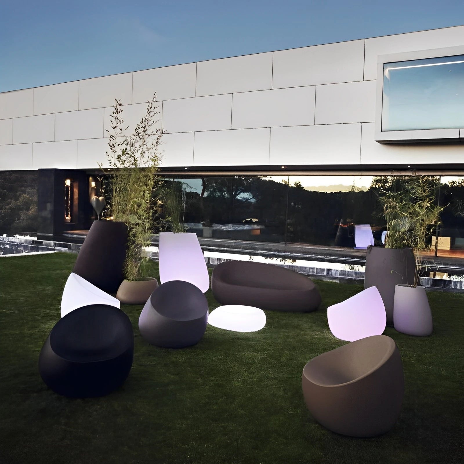 pot de fleurs stone vondom led