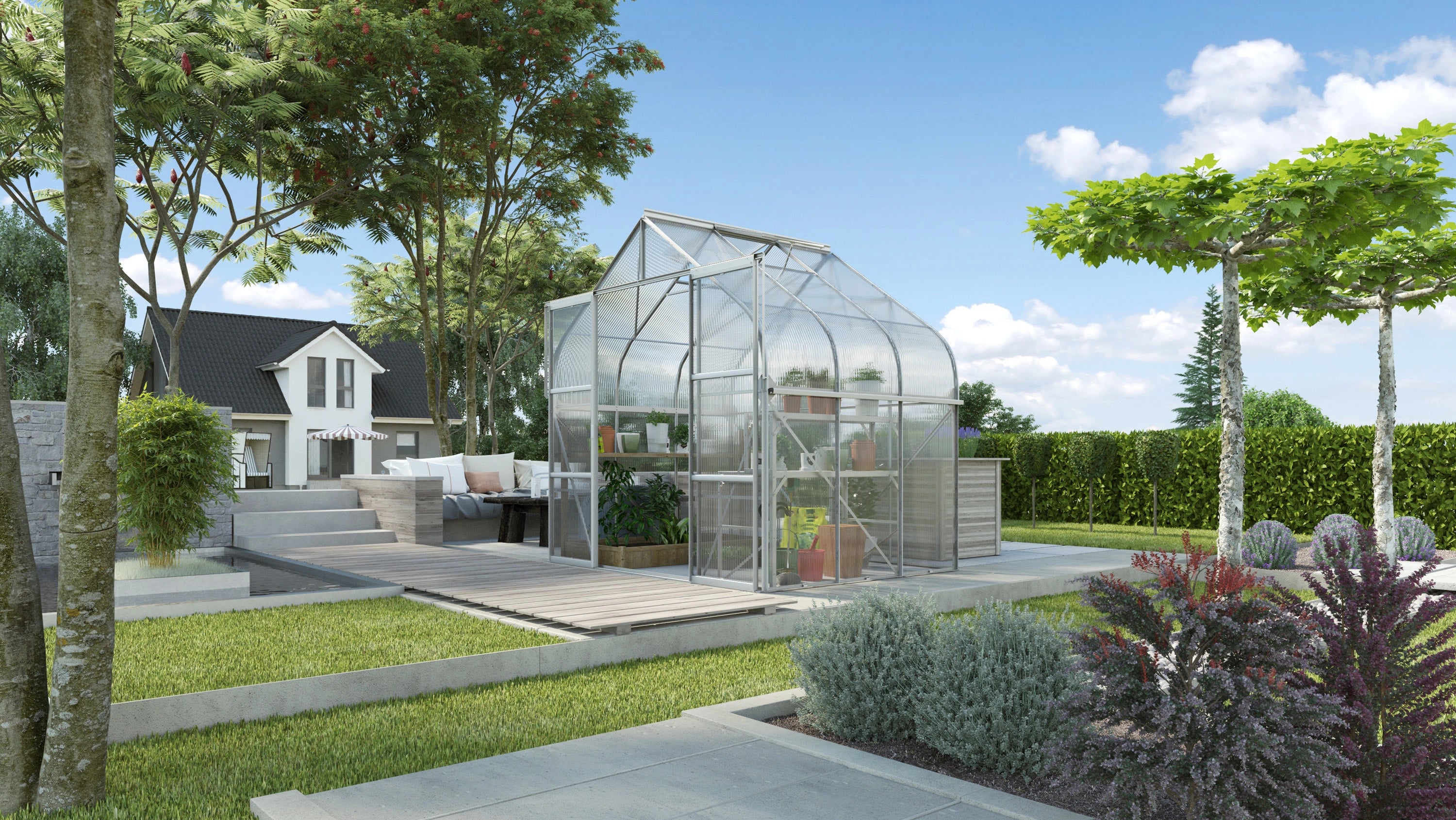 serre alu et polycarbonate pas chère