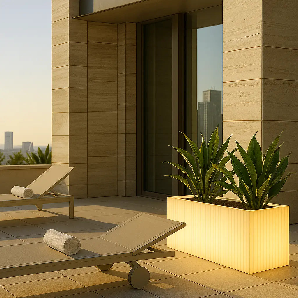 jardiniere-blanche-rectangulaire-led