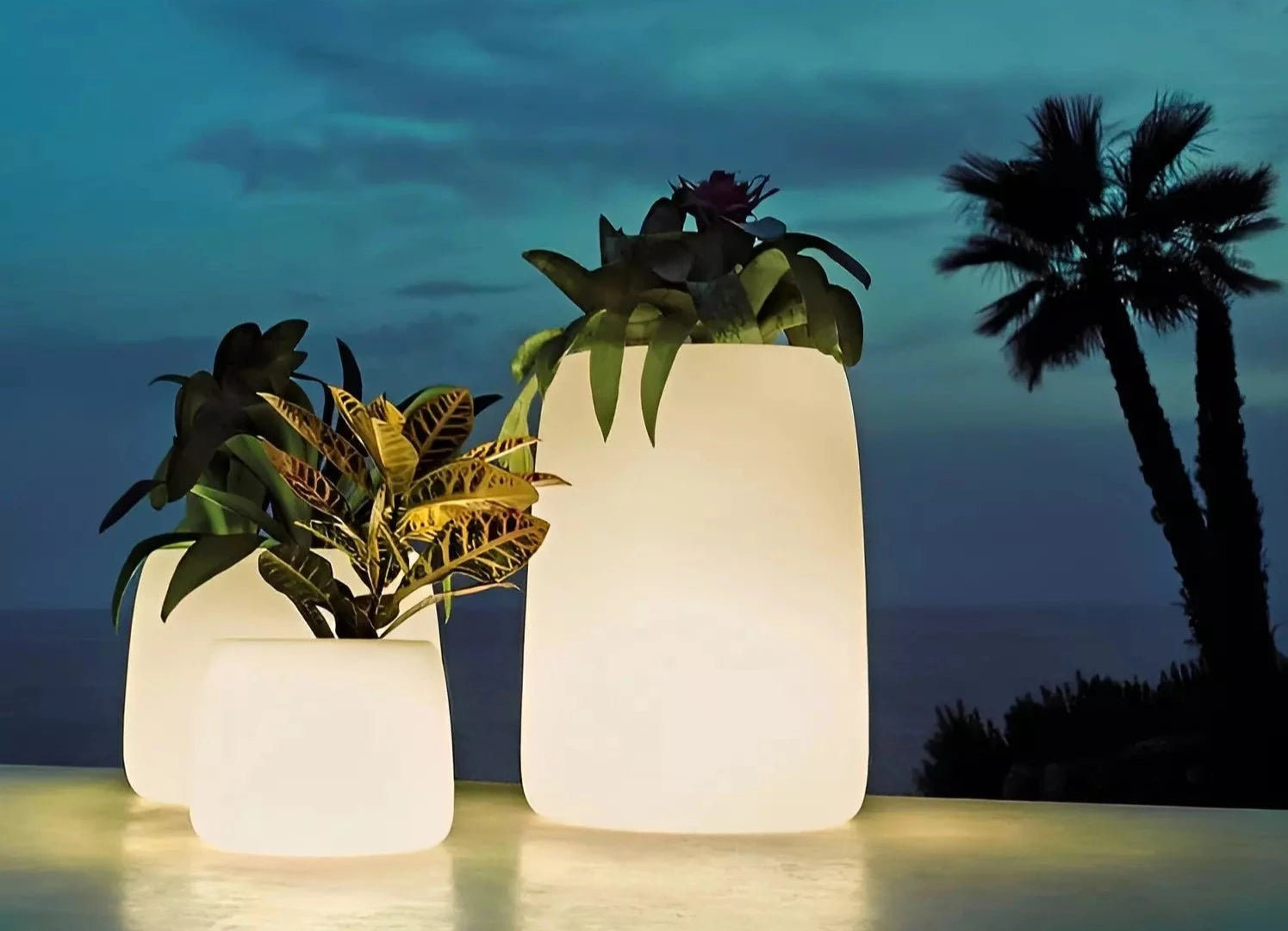 pot de fleurs ovale grande taille