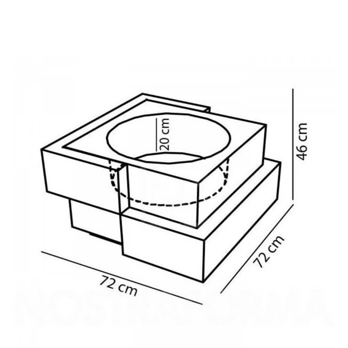 Jardinière - Cubic Yo