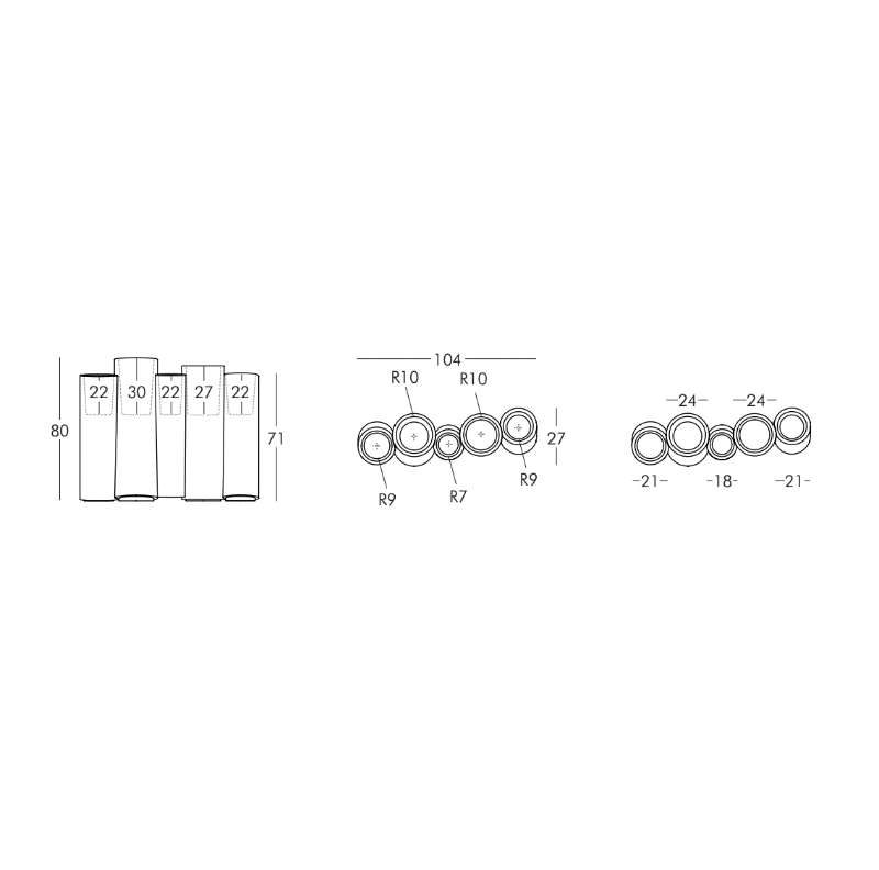 Jardinière - Bamboo LED