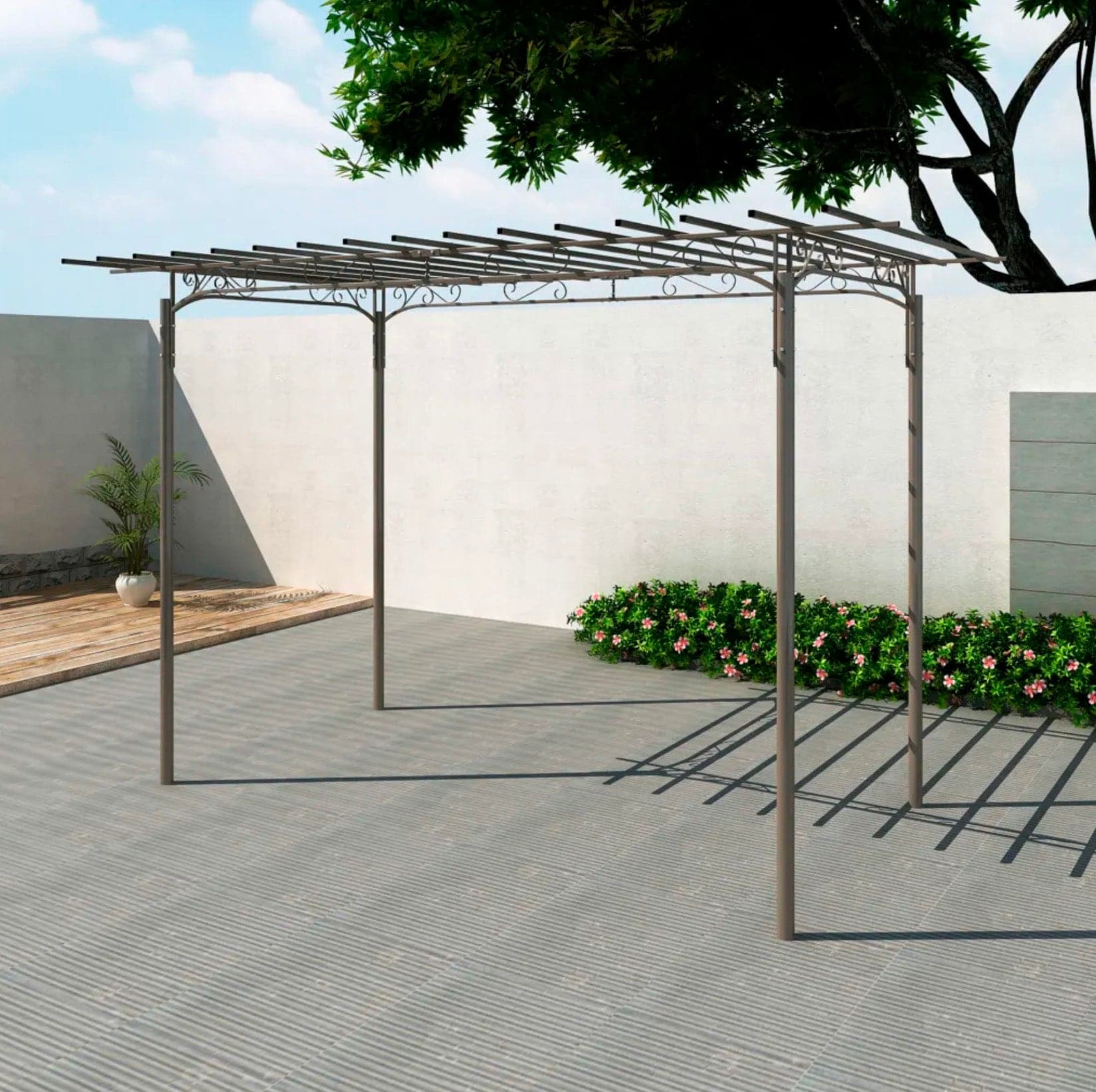 pergola simple en fer