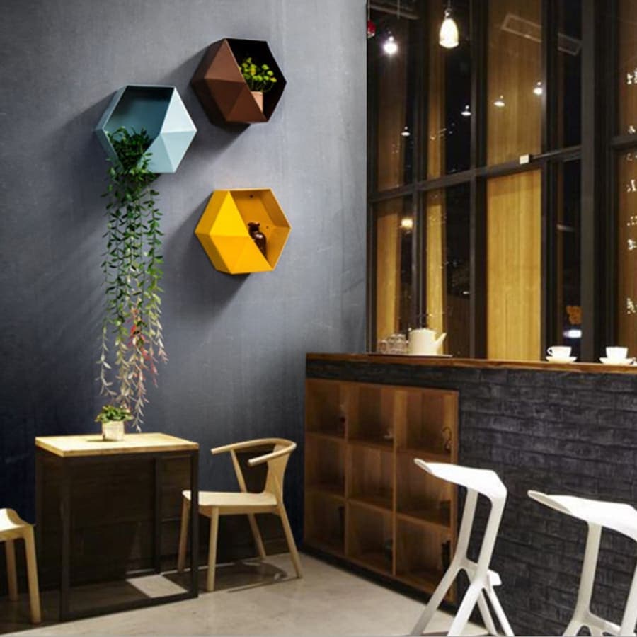 etagere hexagonale interieur