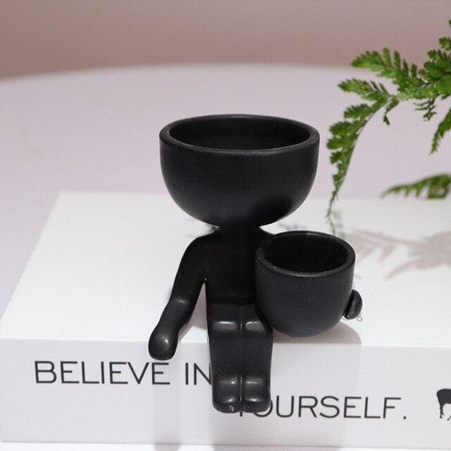 pot de fleur sur pied interieur