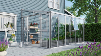 demi serre adossée monopente