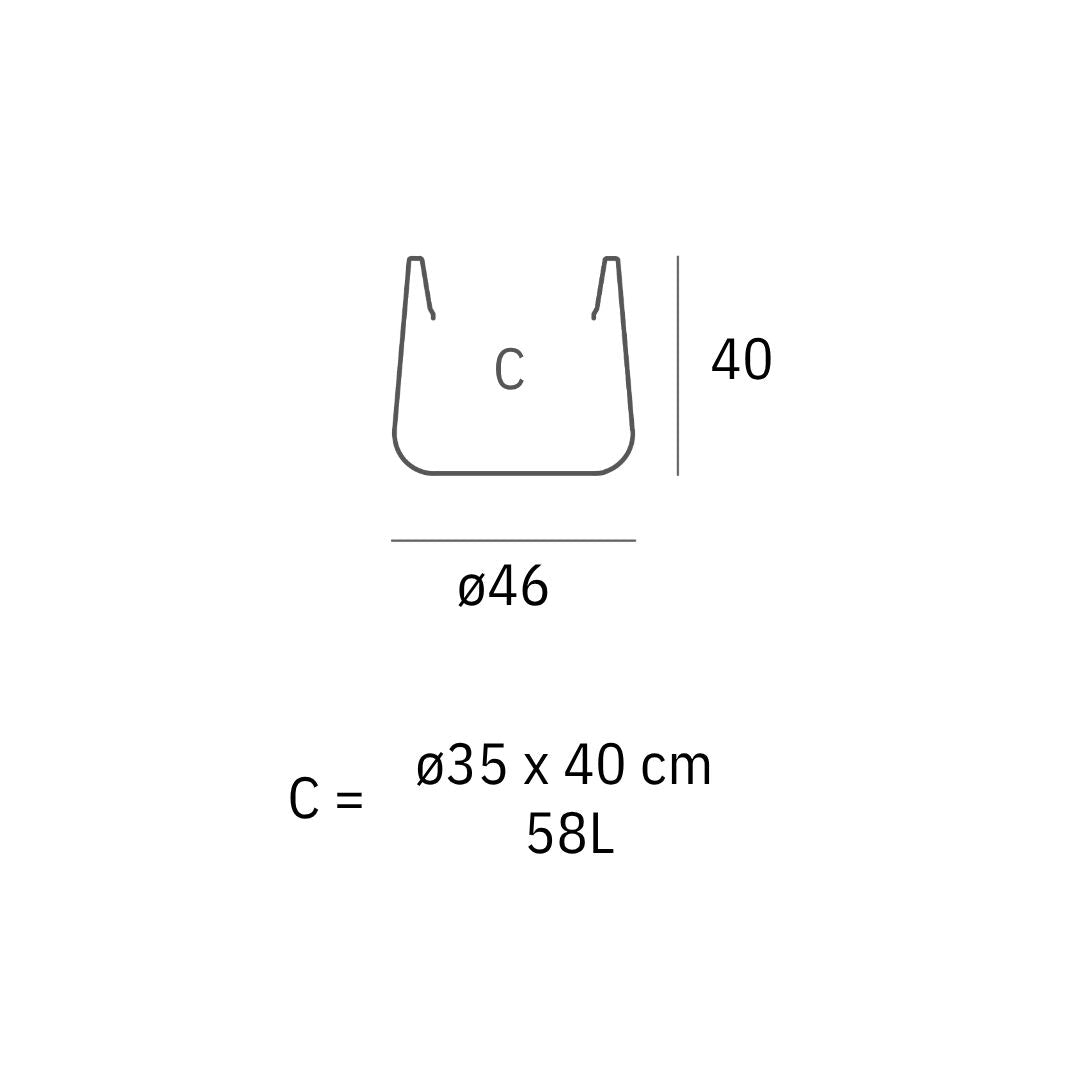 Bloempot - ULM  Rond