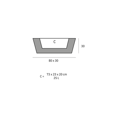 Plantenbak - Conic