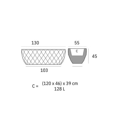 Plantenbak - Vaso LED