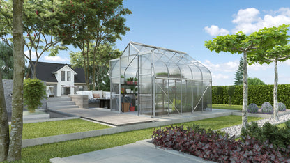 serre alu noir polycarbonate