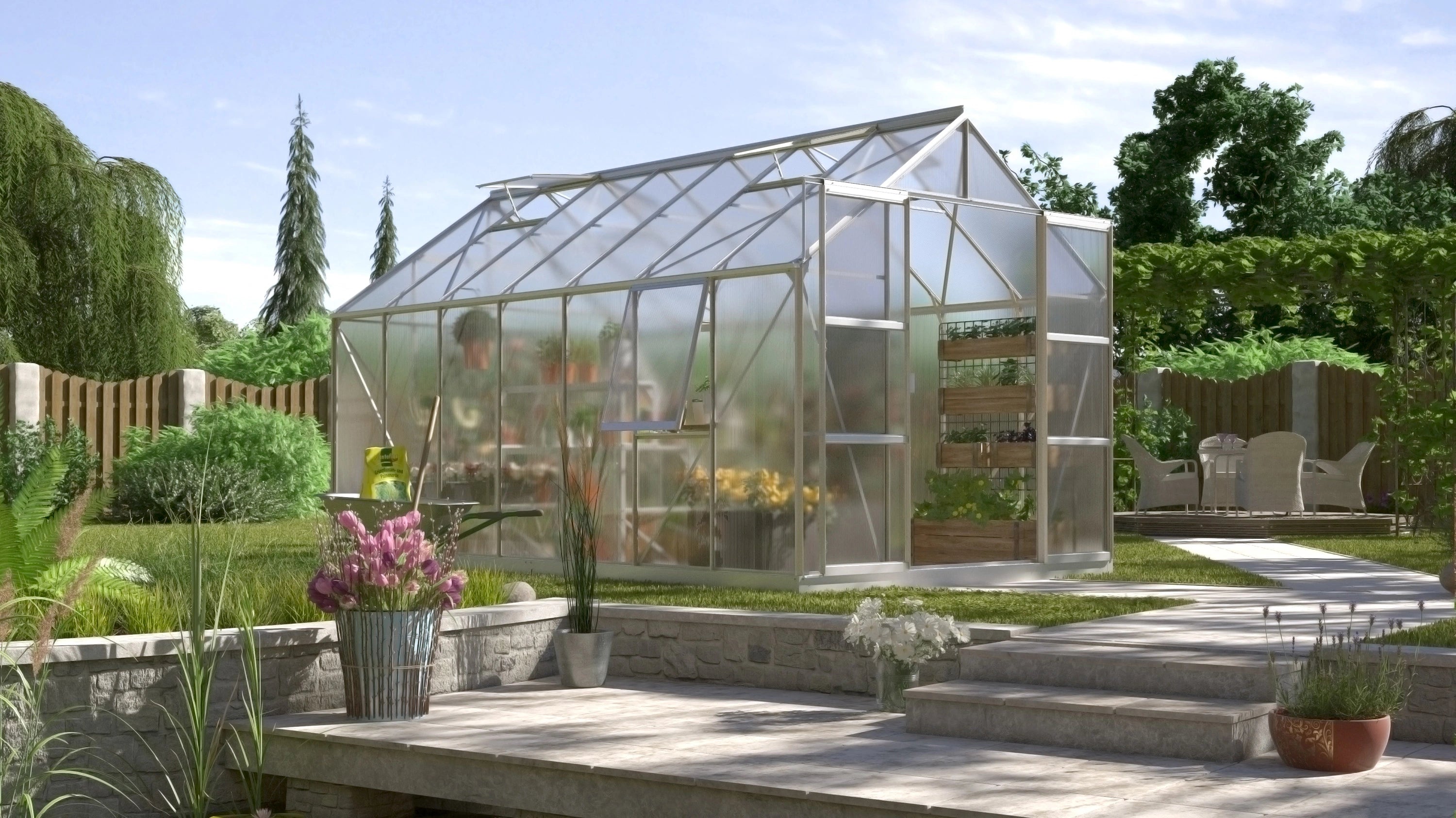 serre alu polycarbonate