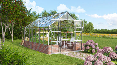 serre verre sur muret