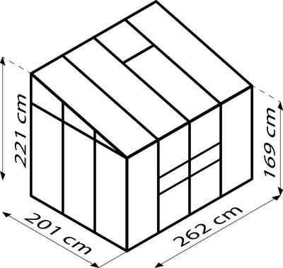serre adossable polycarbonate 