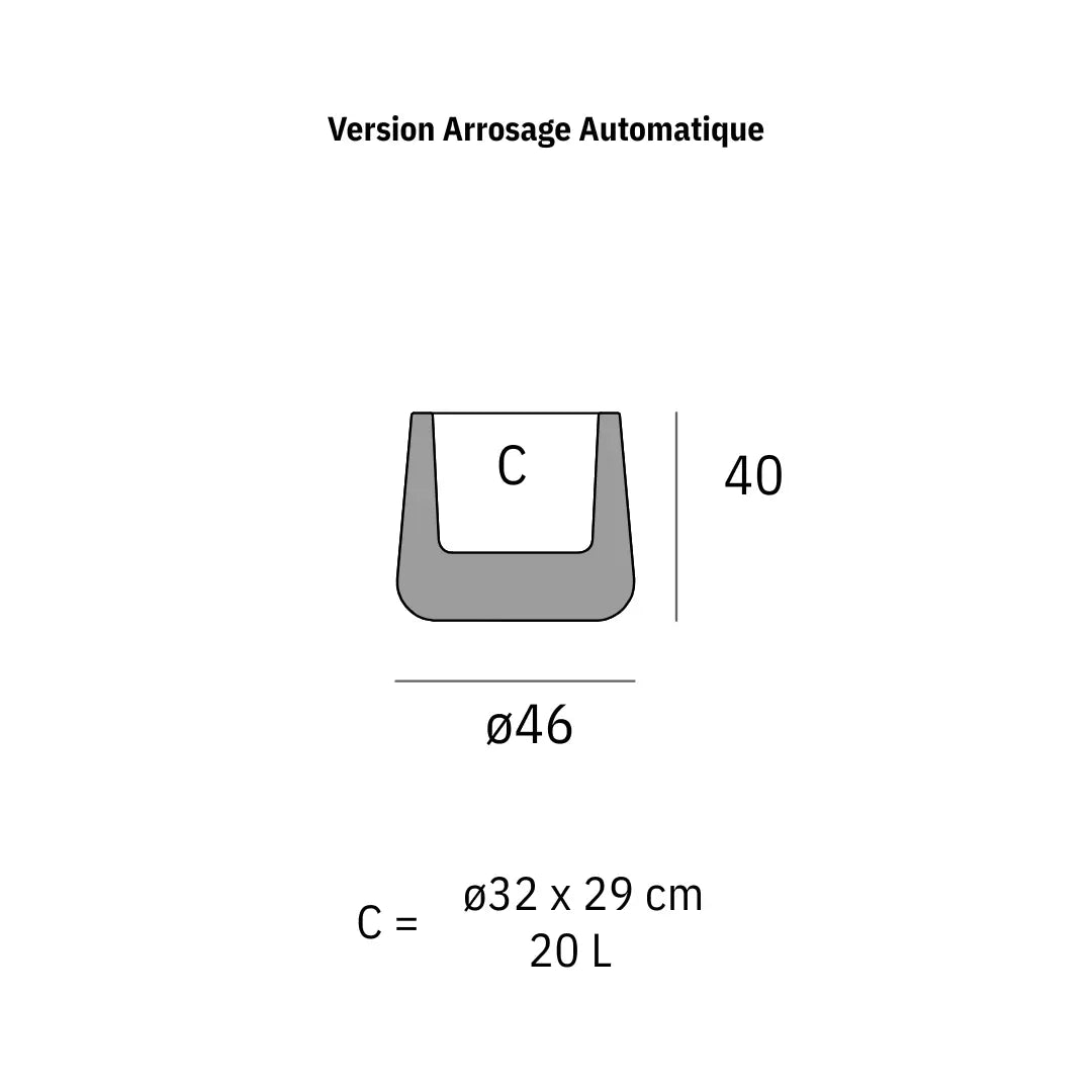 Bloempot - ULM  Rond
