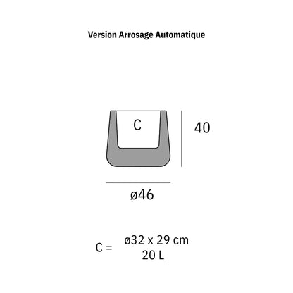 Bloempot - ULM  Rond