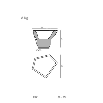 Bloempot - Faz II LED
