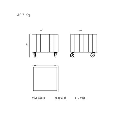 Plantebak - Vineyard