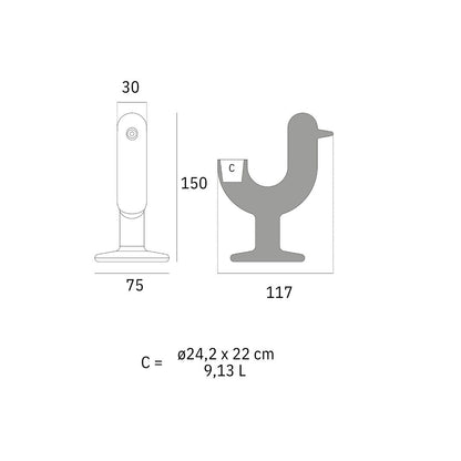 Bloempot - Peacock LED