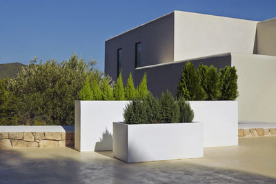 jardinière haute blanche wall vondom