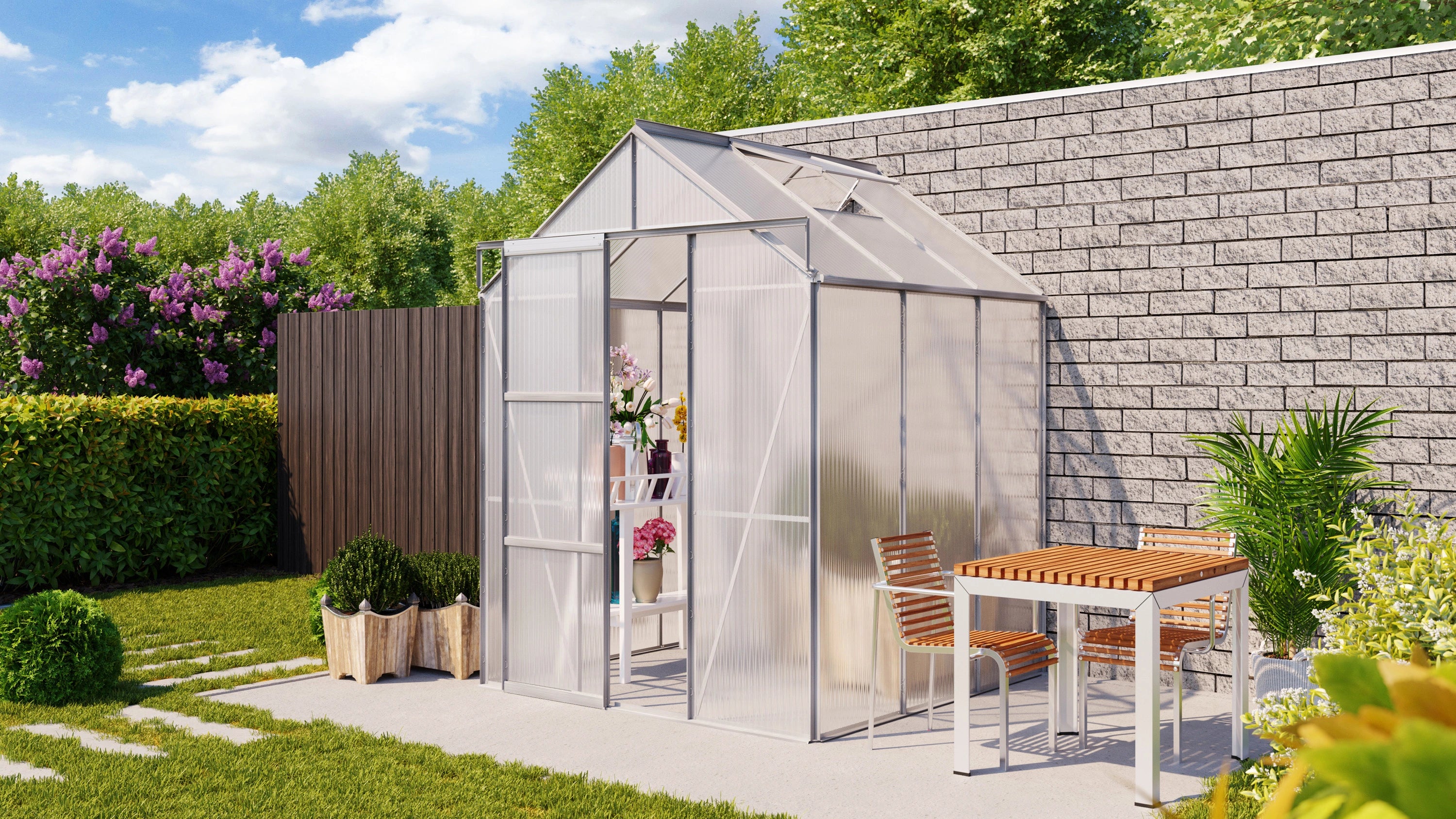 serre en polycarbonate 4 mm