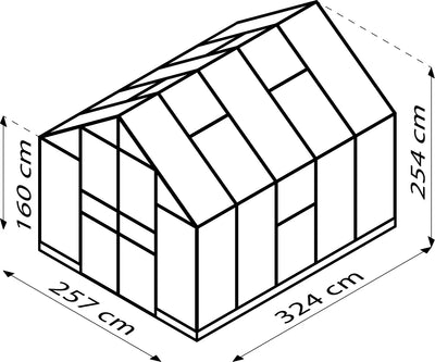 serre potager verre 
