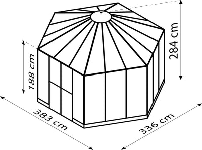grande serre hexagonale 