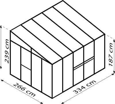serre adossee 8m2