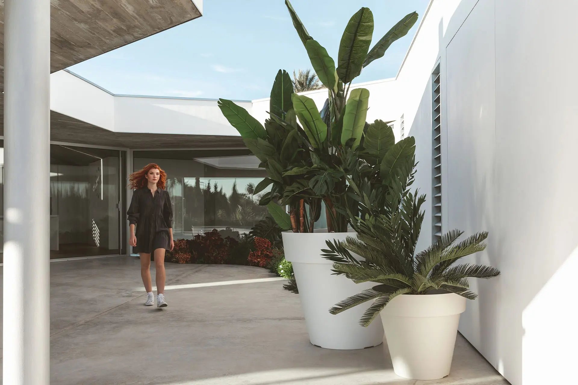 pot de fleurs 2 mètres