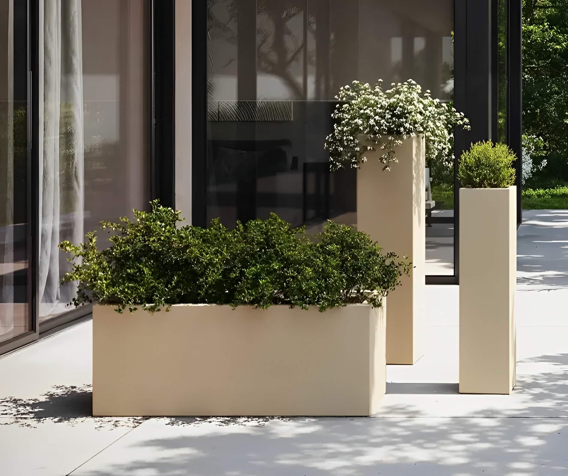 jardinière vondom rectangle beige