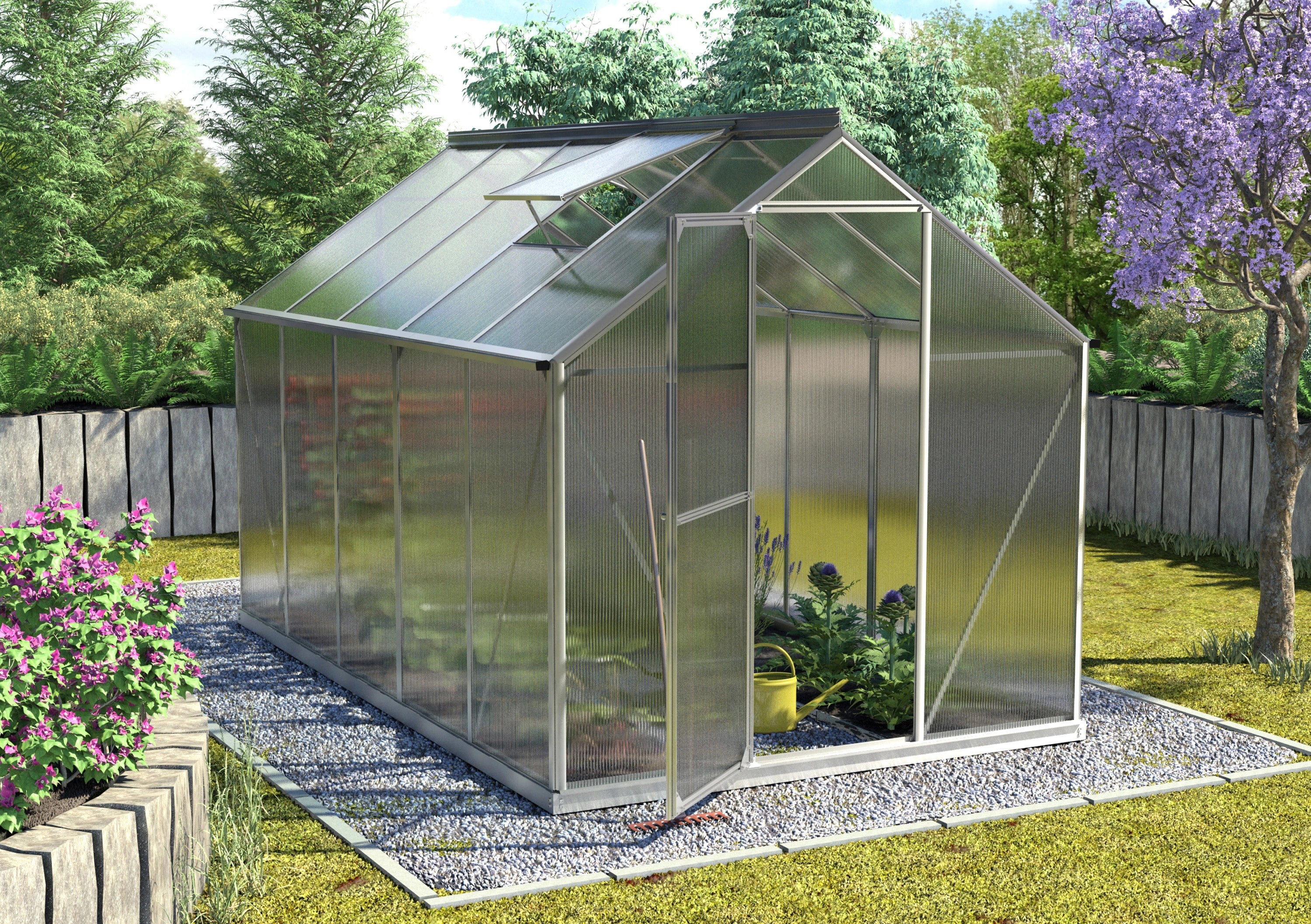 serre chassis de jardin en verre aluminium
