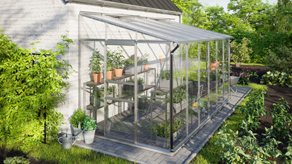 demi serre verre adossée 