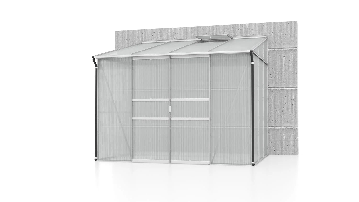 serre adossable polycarbonate 