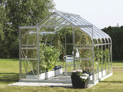 serre alu noir verre trempé