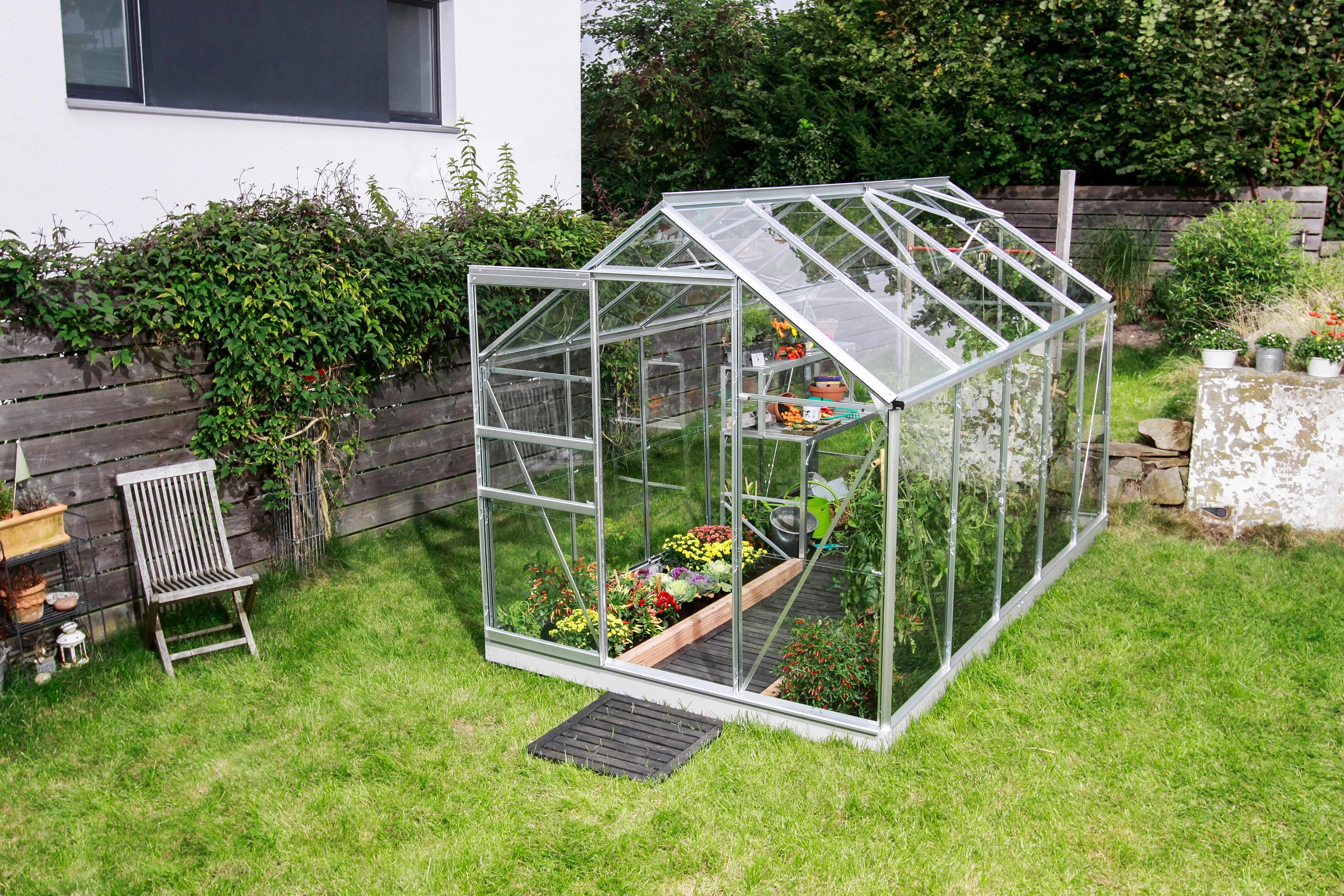 serre verre trempé 6m2 