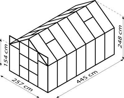 serre de jardin 4x2