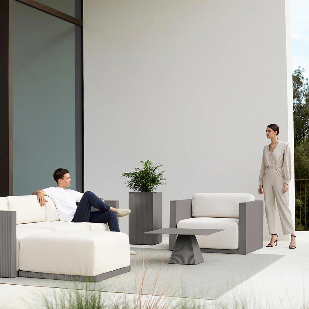 pot de fleurs carré haut gatsby