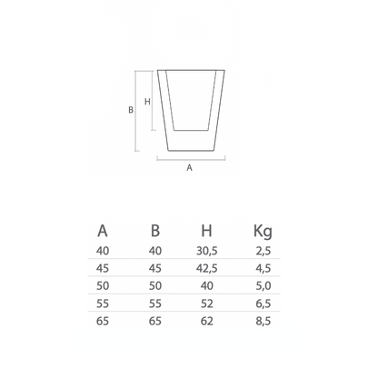 Pot Cosmos Carré - Pot Trapèze - Lyxo