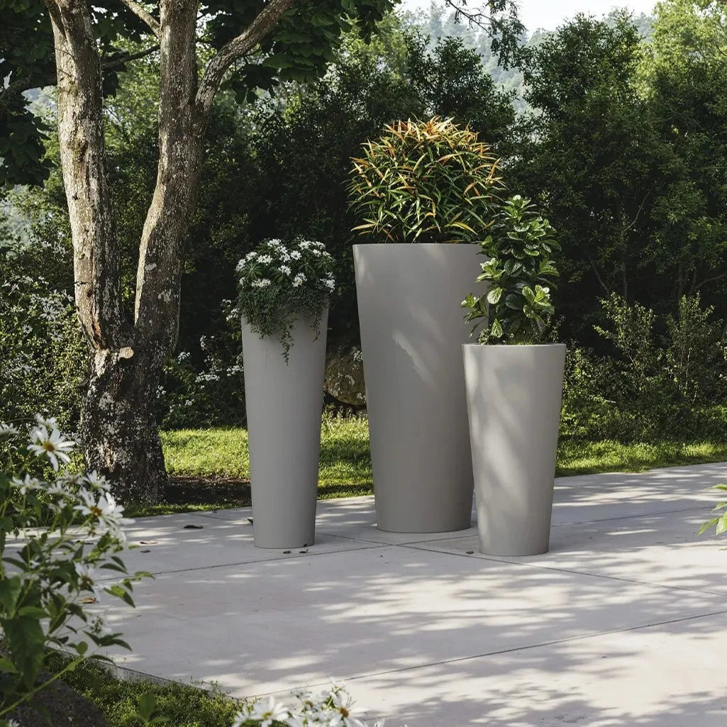 pot de fleurs conique 1 m