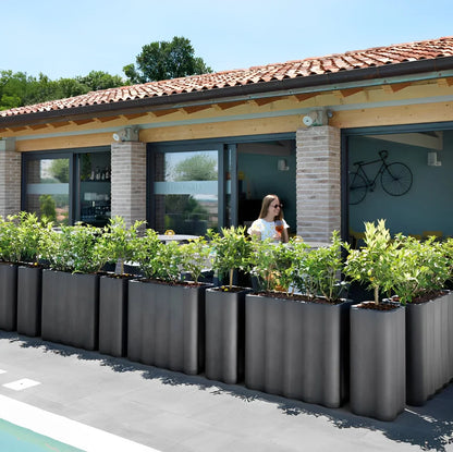 Pot Nébula - Pot de Fleurs Carré Haut 80 cm - Lyxo