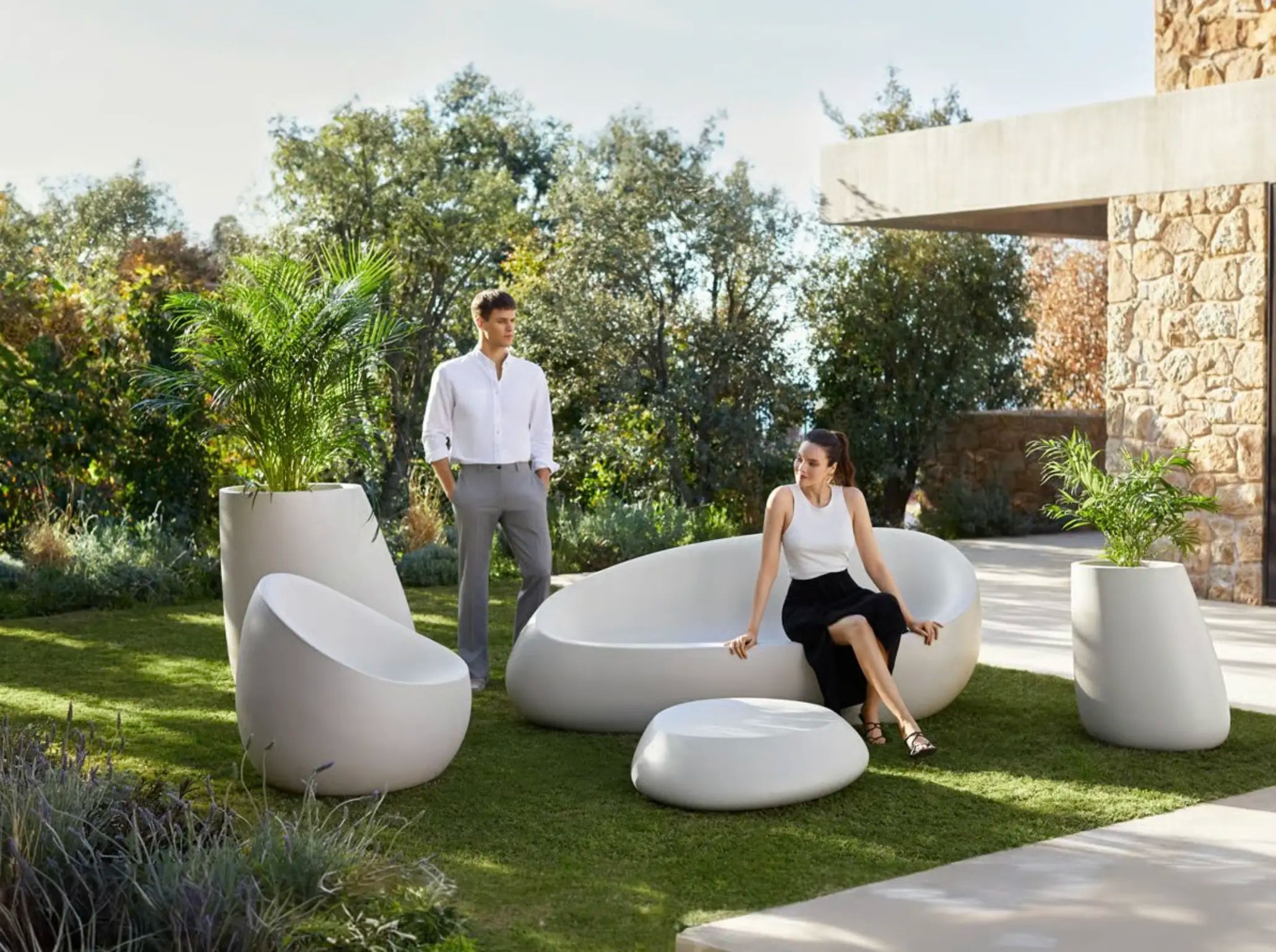 pot de fleurs stone Vondom