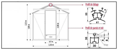 Serre Essentia 10,80 m² - Serre en Kit